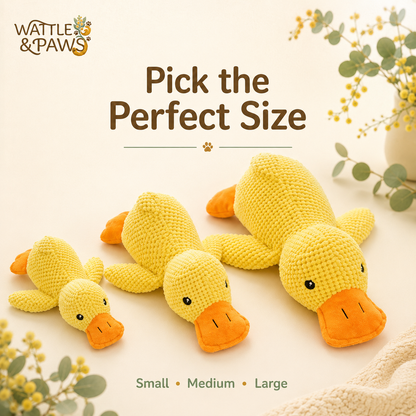 Squeaky duck dog toy available sizes